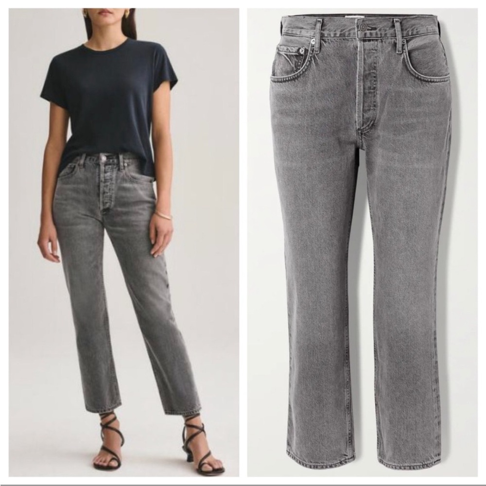 AGOLDE Ripley Cropped Straight Fit Highwaist Jeans Size 26
